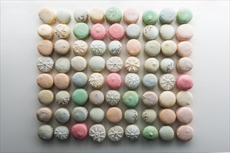 Macaroons forming square