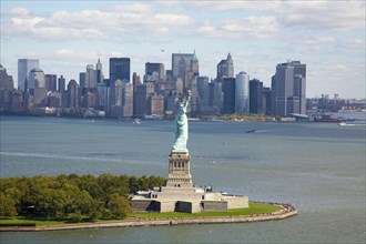 Statue of Liberty and city skyline