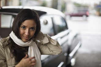 Middle Eastern woman wearing scarf