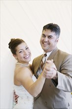 Bride dancing with father at wedding