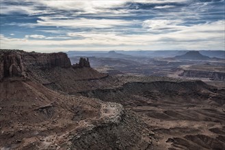 Scenic view of canyonlands in Moab