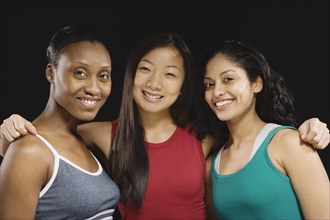 Group of multi-ethnic female athletes