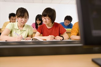 Chinese students in classroom