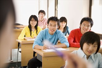 Chinese students in classroom