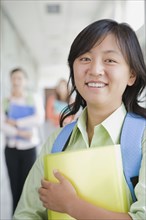 Chinese student smiling