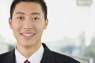 Chinese businessman smiling