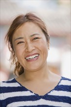 Chinese woman smiling