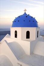 Blue dome of orthodox Greek church