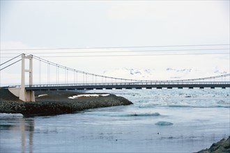 Bridge over arctic river