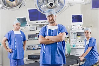 Surgeons in hospital operating room