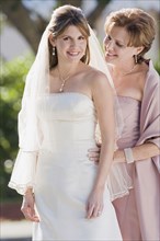 Cuban bride with mother
