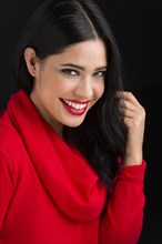 Glamorous Hispanic woman smiling
