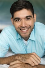 Hispanic man smiling