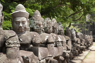 Statues in Angkor Thom temple