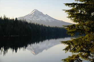 Mount Hood reflecting in Lost Lake