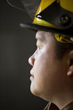 Portrait of Chinese fireman