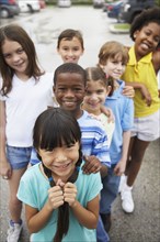 Group of multi-ethnic children