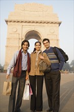 Indian friends visiting the India Gate