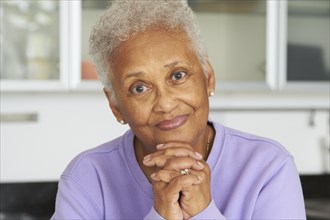 Smiling African American woman