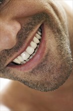 Close up of man's smile
