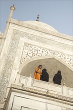Women on balcony of Shah Jahan mosque