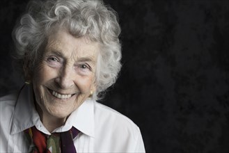 Close up of smiling older woman