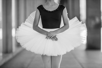 Ballet dancer wearing tutu
