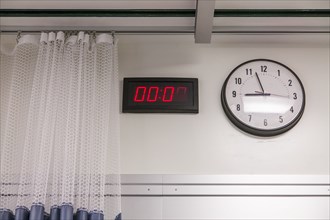Clocks in hospital room