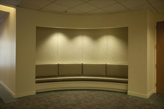 Empty lobby area in office building