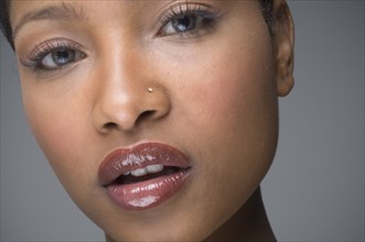 African woman with nose ring