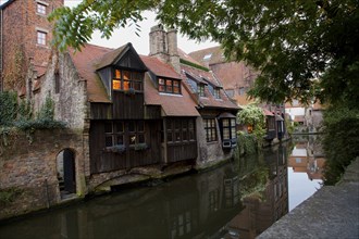 Quaint houses on canal