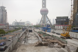 Construction site in Shanghai