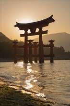 Silhouette of Great Torii Gate