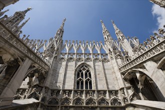 Low angle view of Milan Cathedral architecture