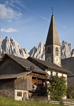 Church in mountain landscape