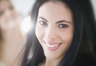 Smiling Hispanic woman