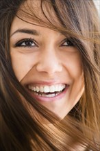 Close up of woman smiling