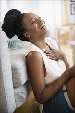 Black woman laughing