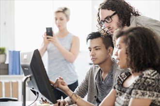 Business people working together in office