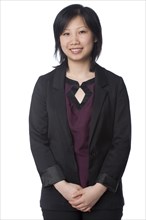 Smiling Asian businesswoman