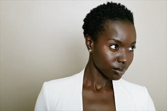 African American woman smiling