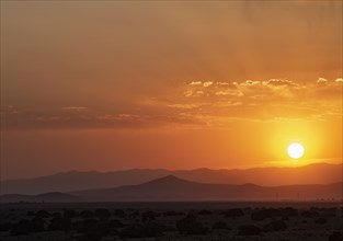 Sun setting over High Desert