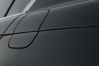 Close-up of black car