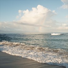 Rainbow at Lahaina Beach