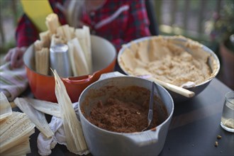 Ingredients for tamales
