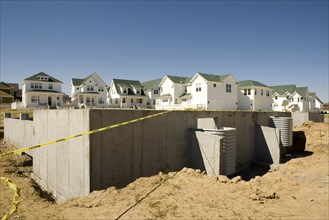 Housing development under construction