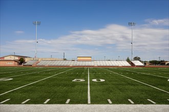 Empty American football stadium