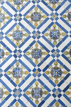 Traditional Portuguese ceramic tiles Azuelos