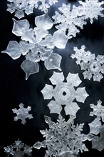 Close-up of snowflakes