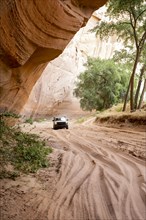 Car in Canyon De Chelly National Park